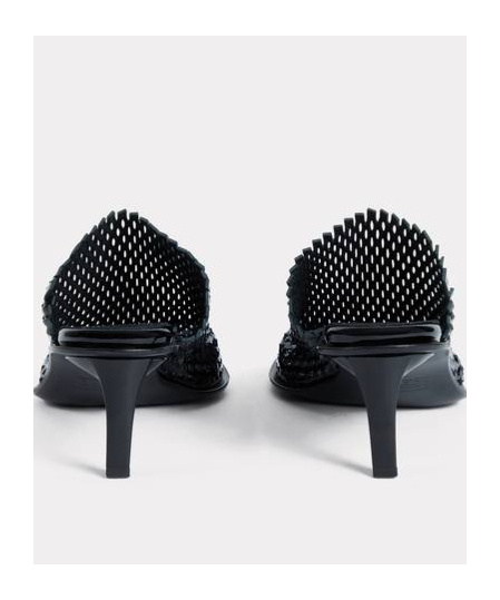 Kenzo 55mm Mesh-design Mules In Black