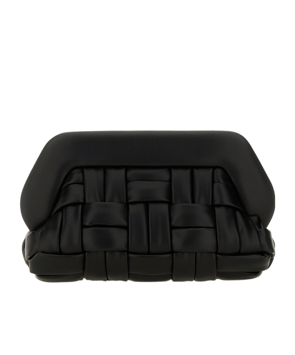 Themoirè Bios Weaved Shoulder Bag In Black