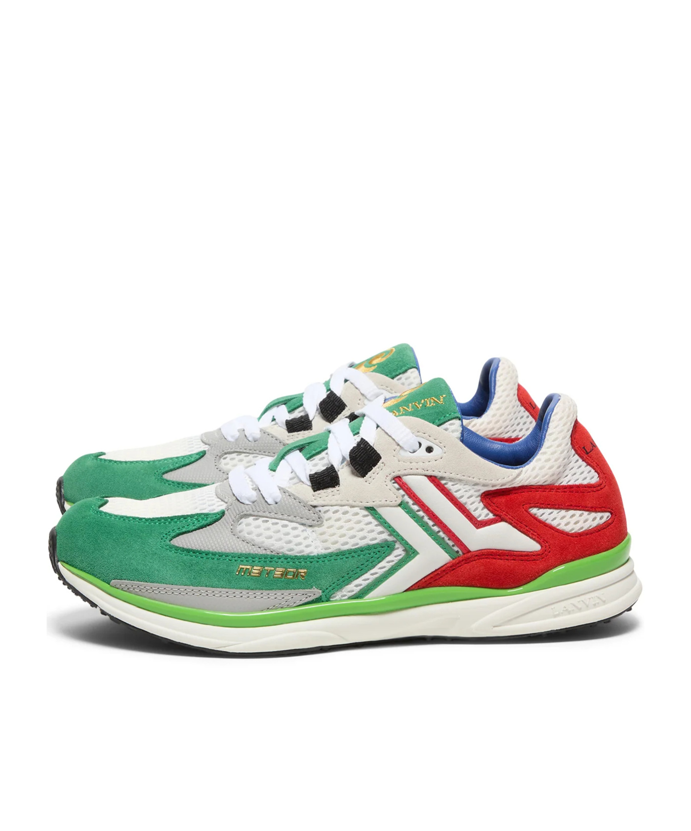 Lanvin Matching Color Straps And Low Upper Board Shoes In White
