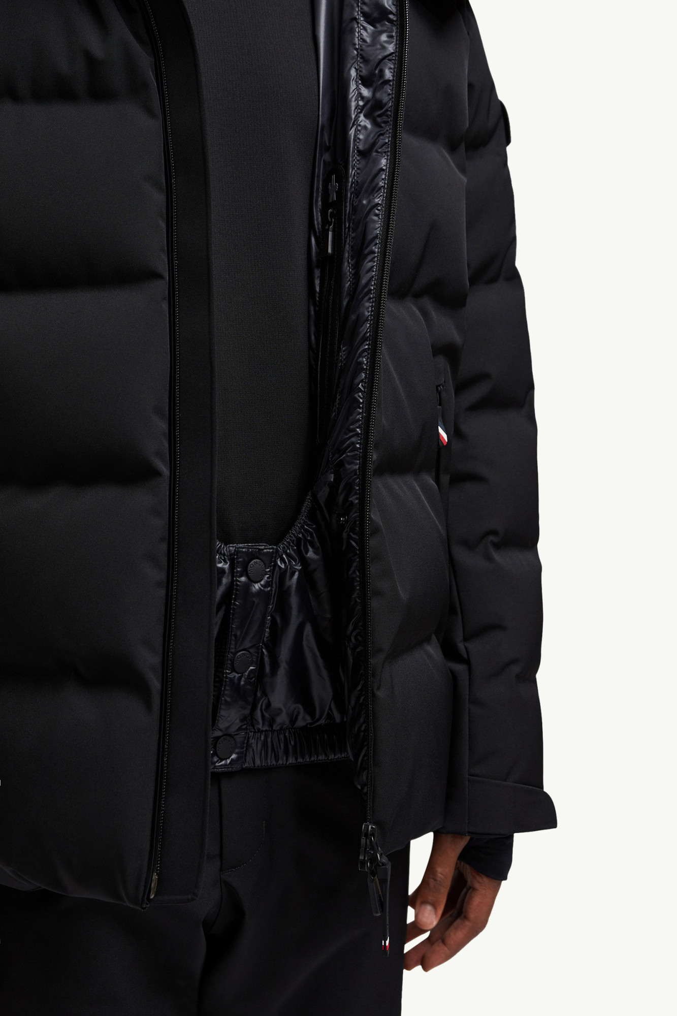 Moncler Montgetech Ski Down Jacket With Hood In Black
