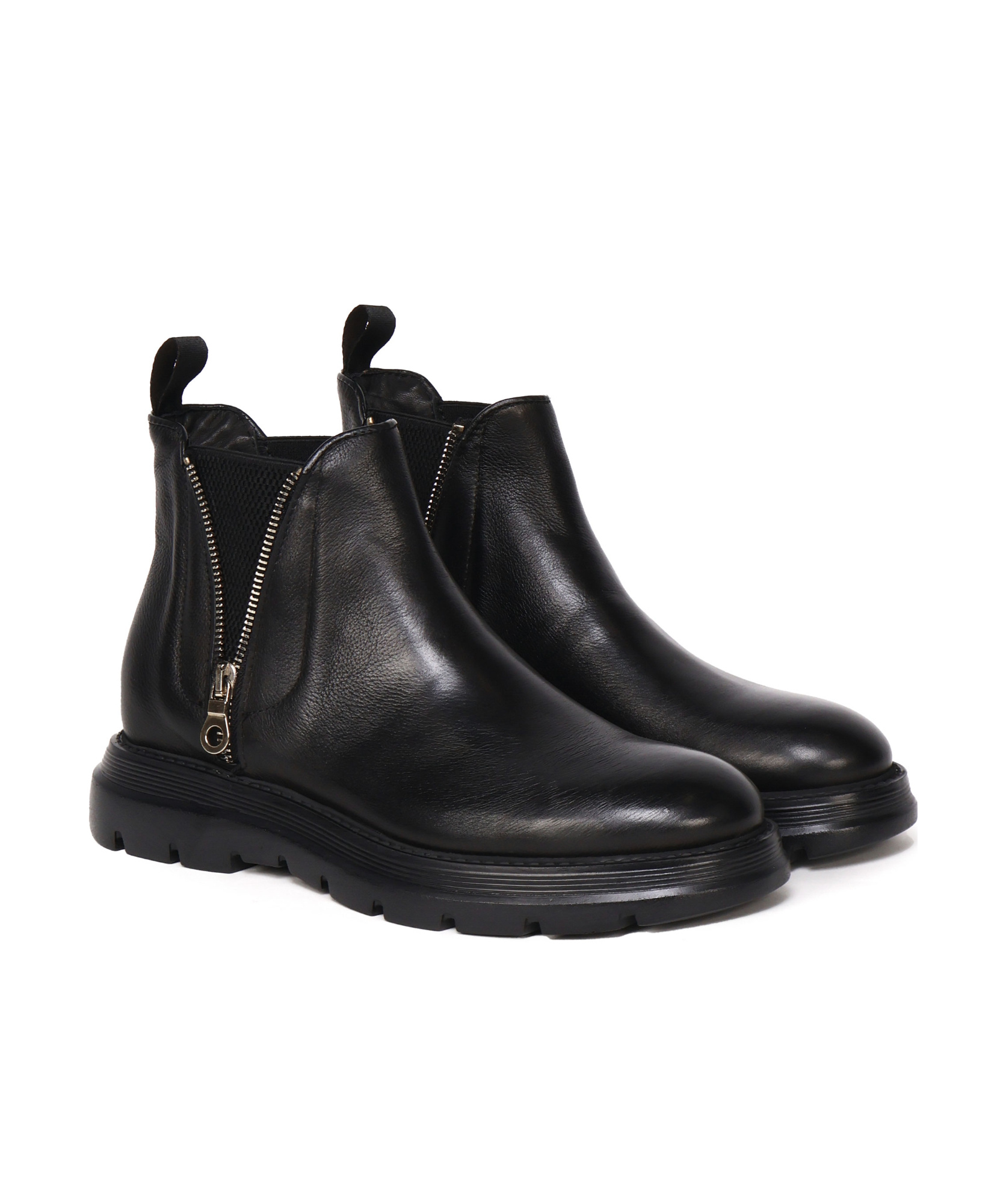 Giuliano Galiano Diamond Boots In Black