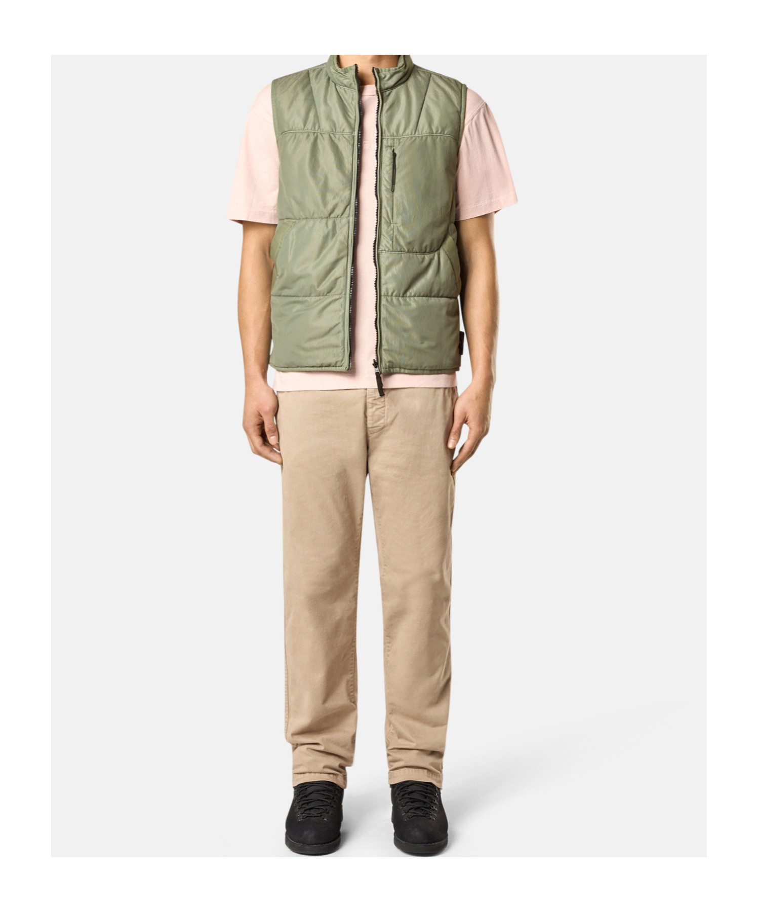 Stone Island G100012 Run-proof Nylon Mesh-tc In Green