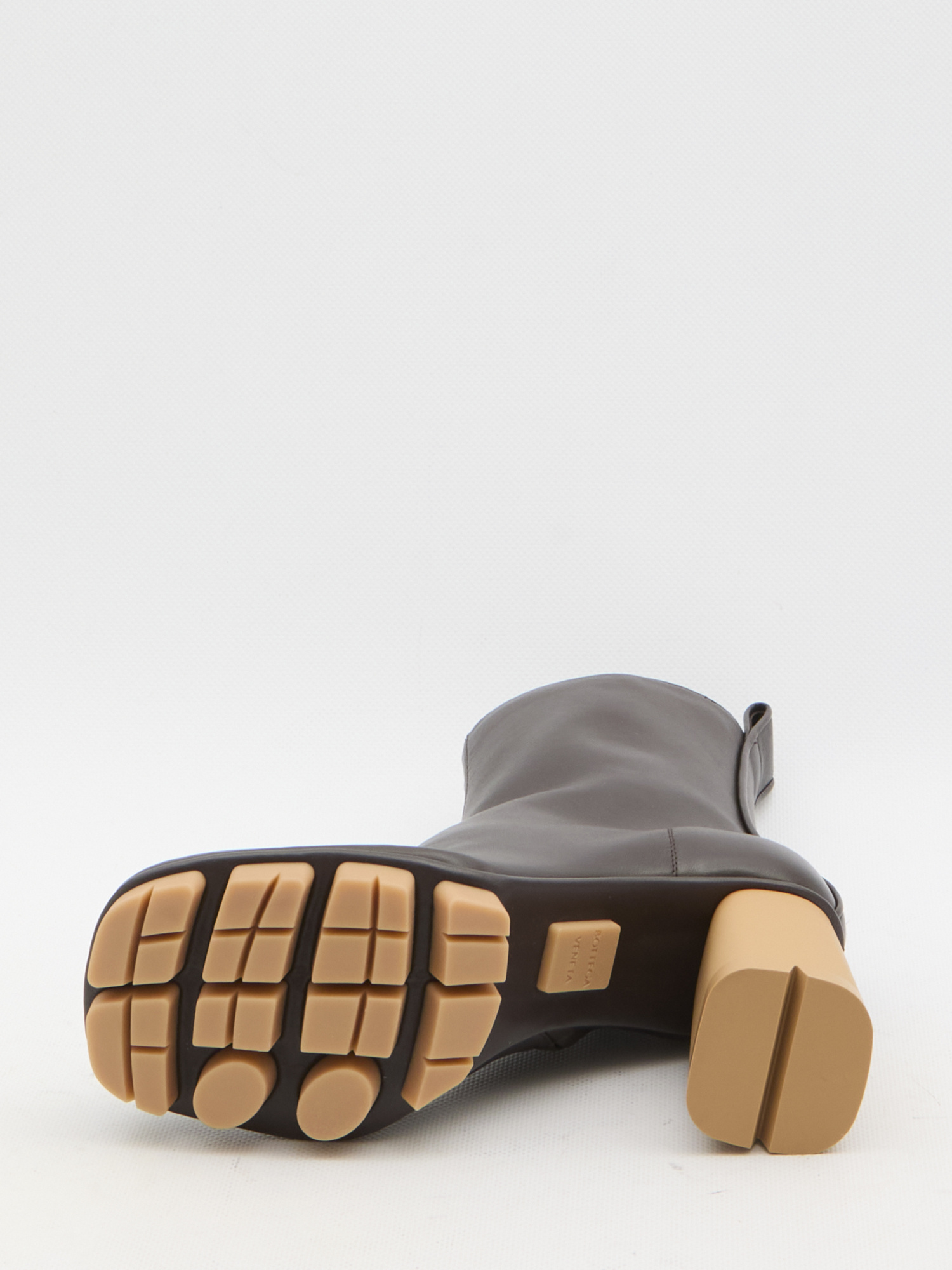 Bottega Veneta Shore 70 Nappa Leather Ankle Boots In Black