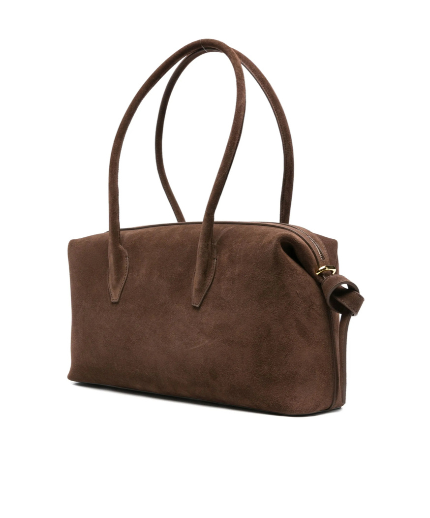 Yuzefi Brioche Shoulder Bag In Brown