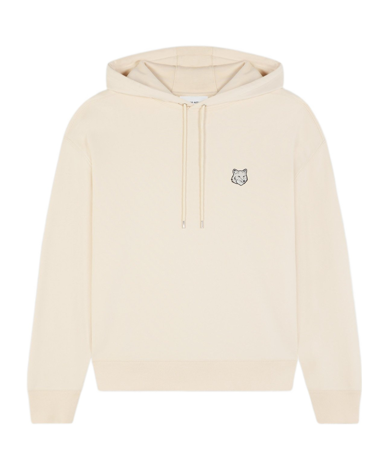 Maison Kitsuné Bold Fox Head Patch Oversize Hoodie In White