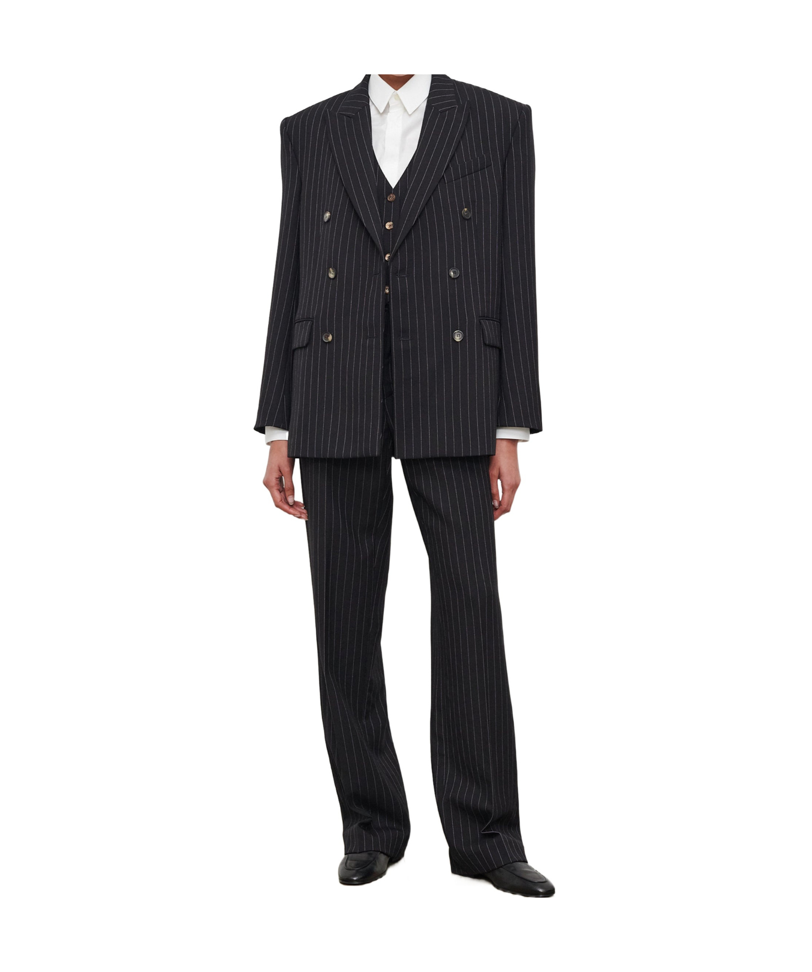 Wardrobe.nyc Double Breasted Blazer In Black