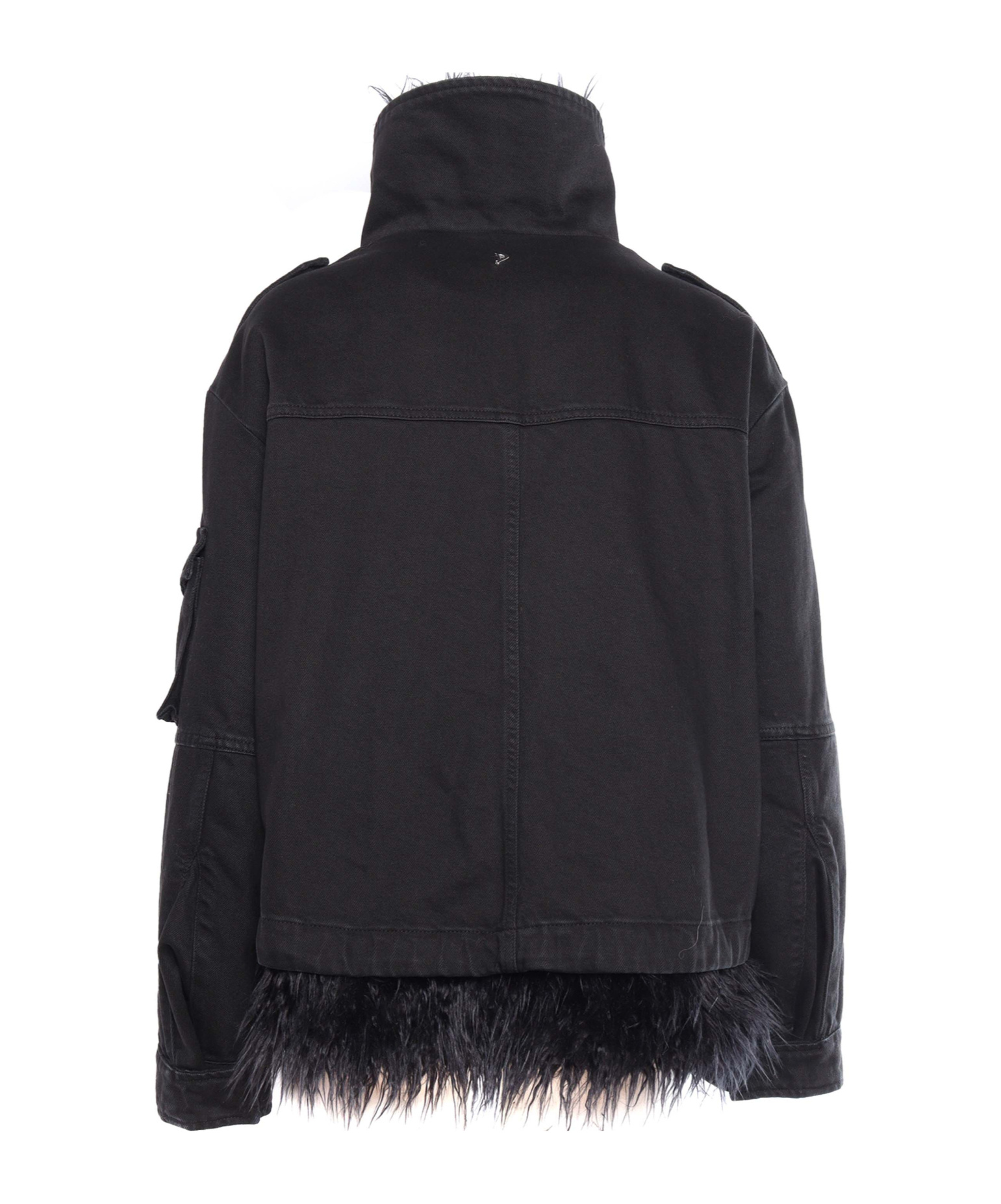 Dondup Denim Jacket In Black
