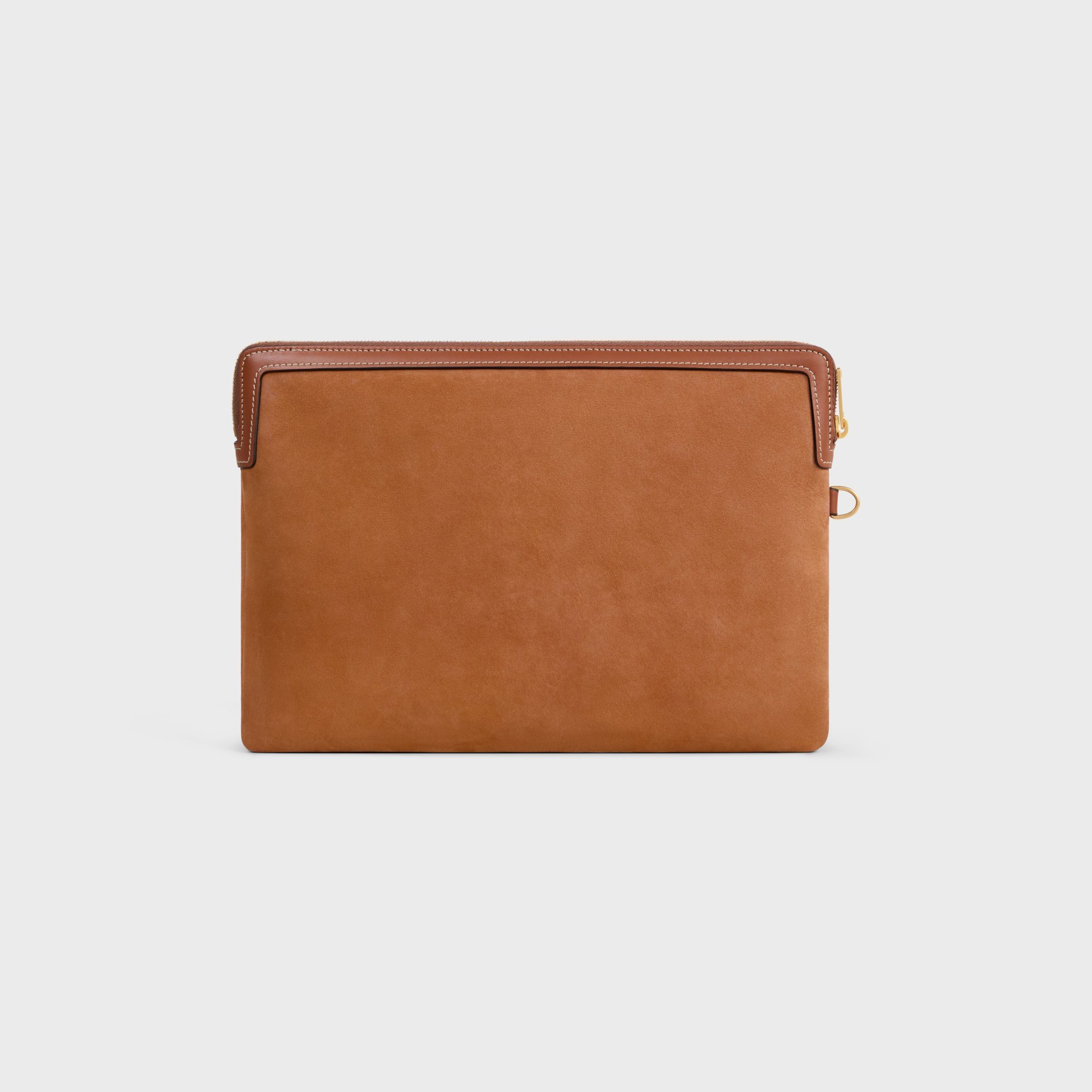 Celine Small Pouch With Strap Cuir Triomphe In Nubuck Calfskin