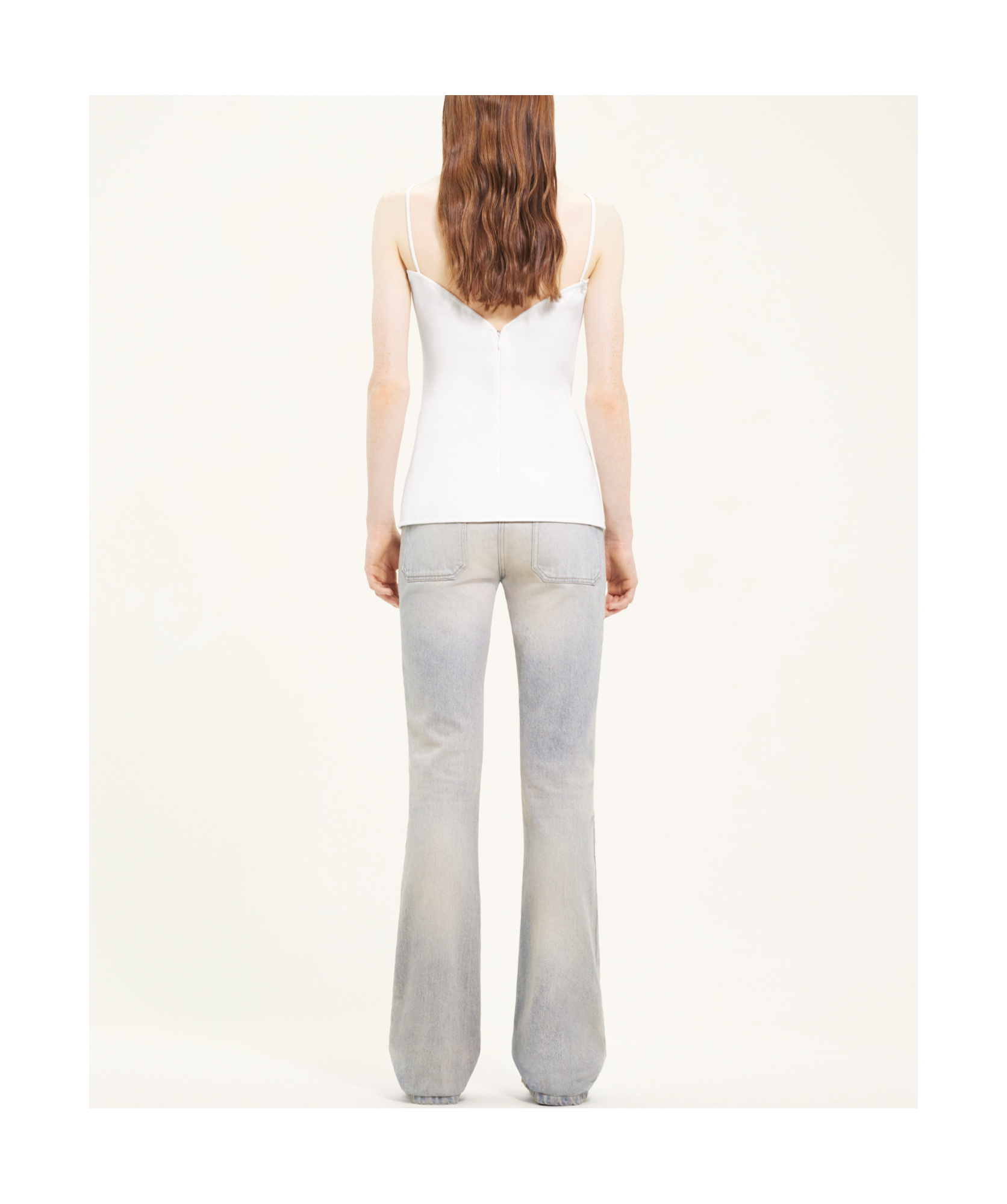 Courrèges Ellipse Buckle-appliqué Tank Top In White