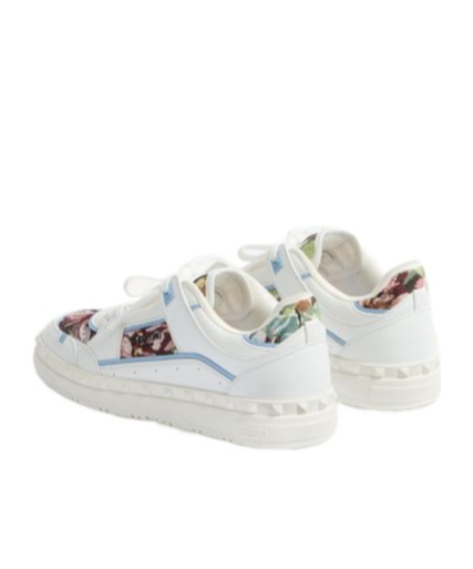 Shop Valentino Freedots Sneakers In White