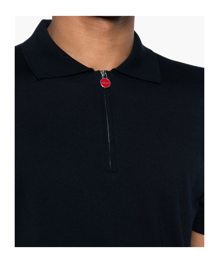 Shop Kiton Short-sleeved Polo Shirt In Black