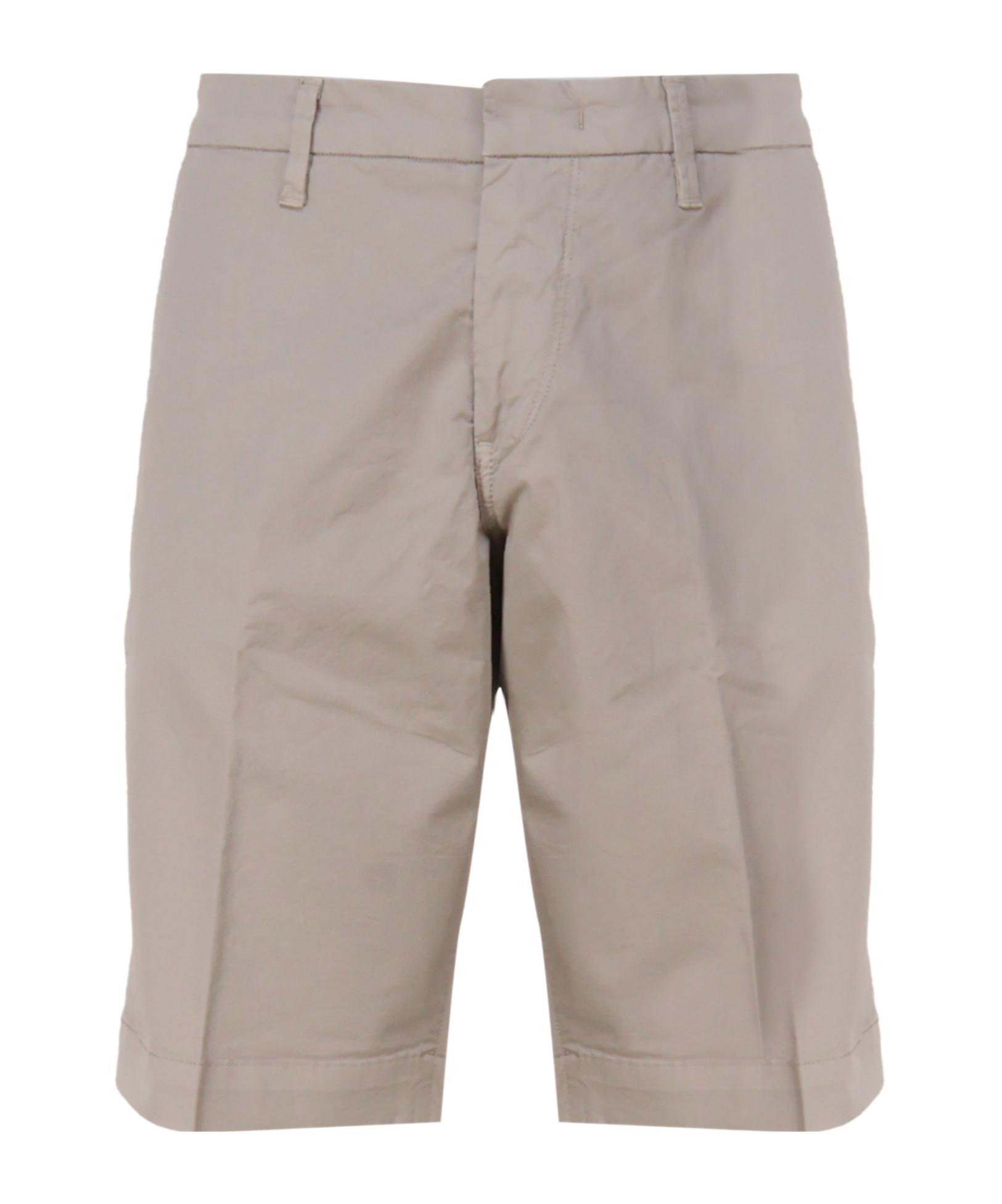 Fay Beige Stretch Cotton Shorts In Nude