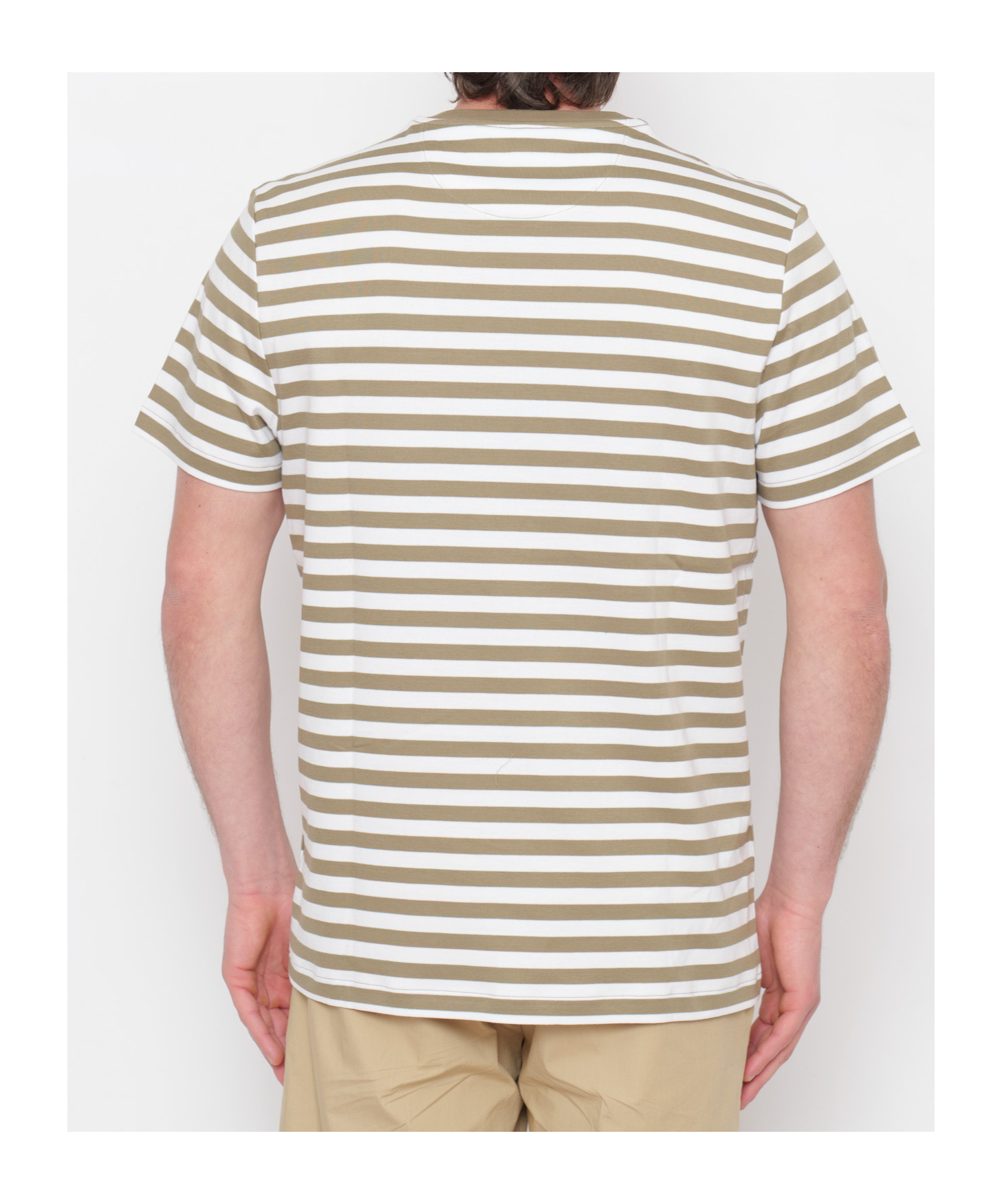 Michael Kors Crew Neck Striped T-shirt In Gray