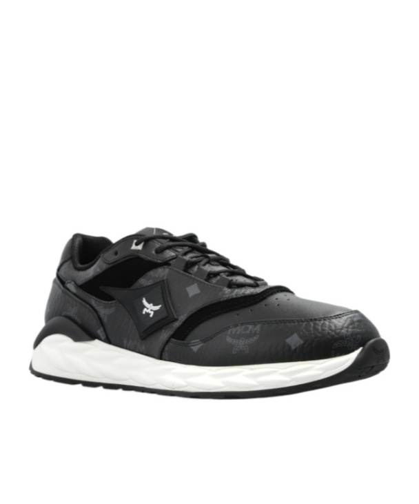 Mcm Skywander Sneakers In Visetos In Black