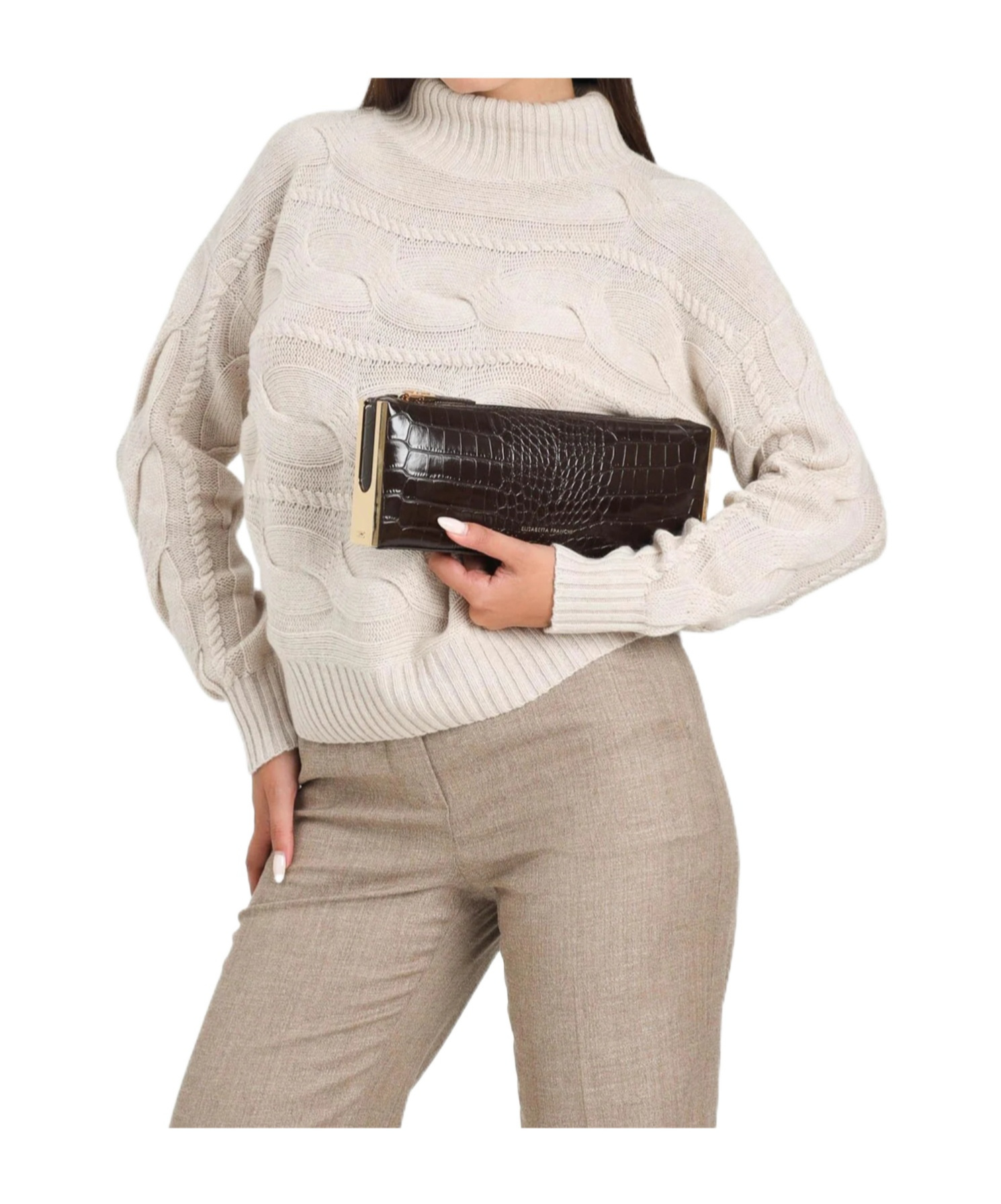 Max Mara Long-sleeved Sweater In Neutral