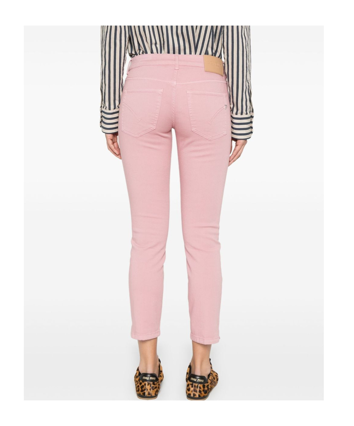 Dondup Belt-loop Jeans In Pink