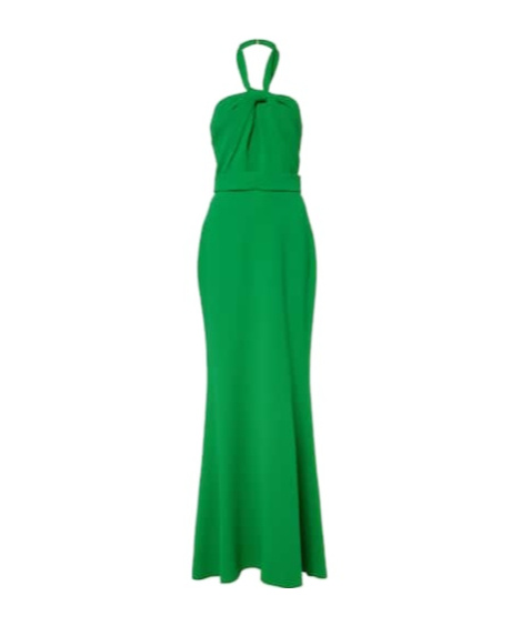 Elie Saab Cady Gown In Green