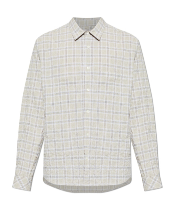Samsoe & Samsoe Checked Shirt In White