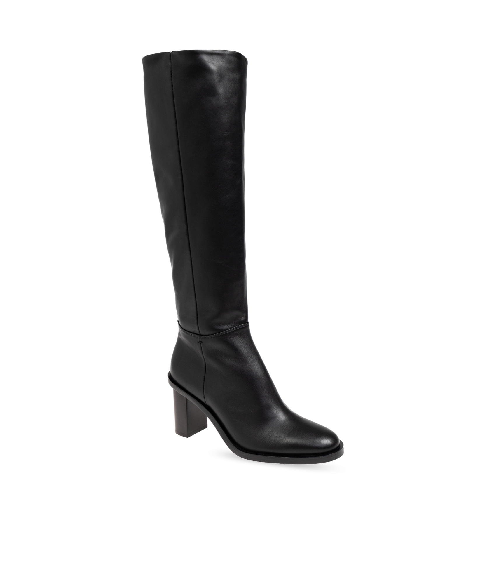 Max Mara Round-head Boots In Black