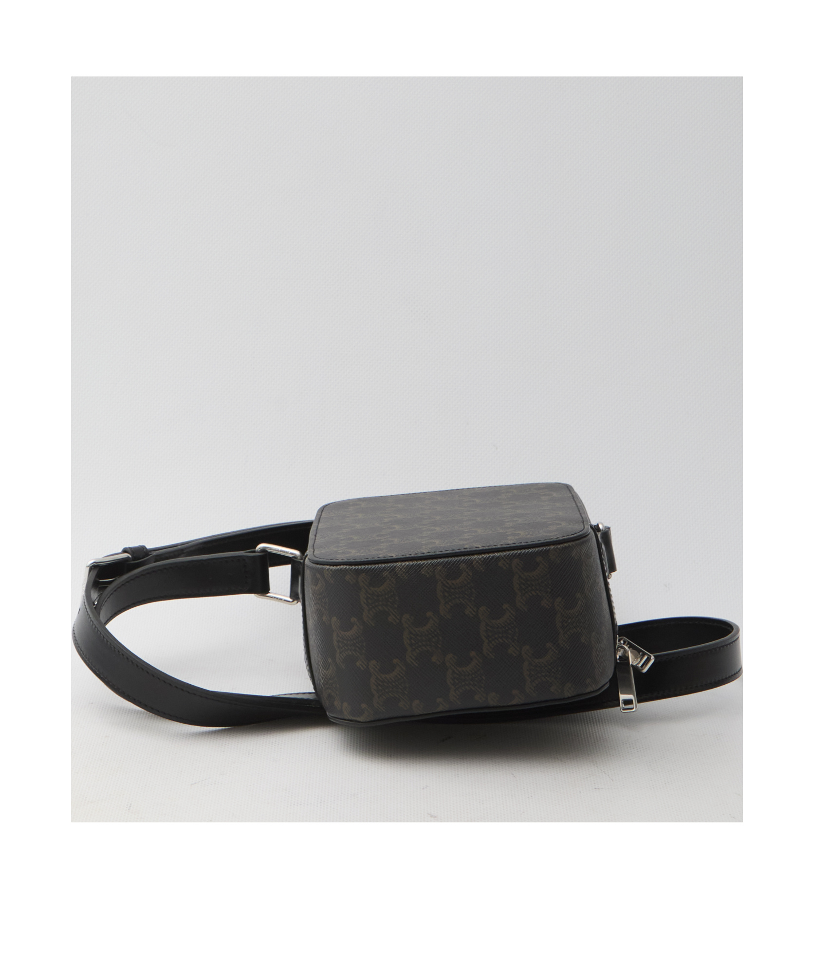 Celine Triomphe Shoulder Bag In Black