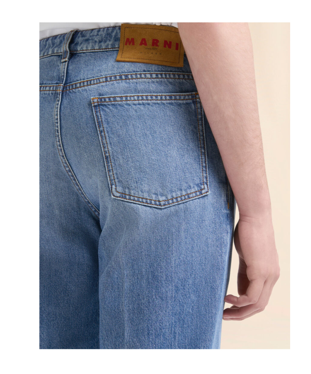 Marni Washed Denim Five-pocket Jeans In Blue