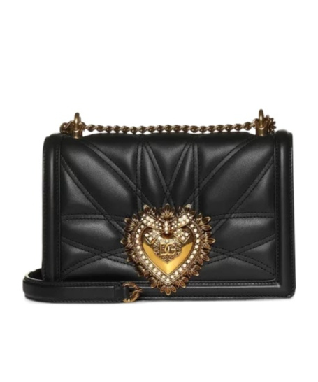 Dolce & Gabbana Women Medium Devotion Bag In Quilted Nappa Leather In Multi