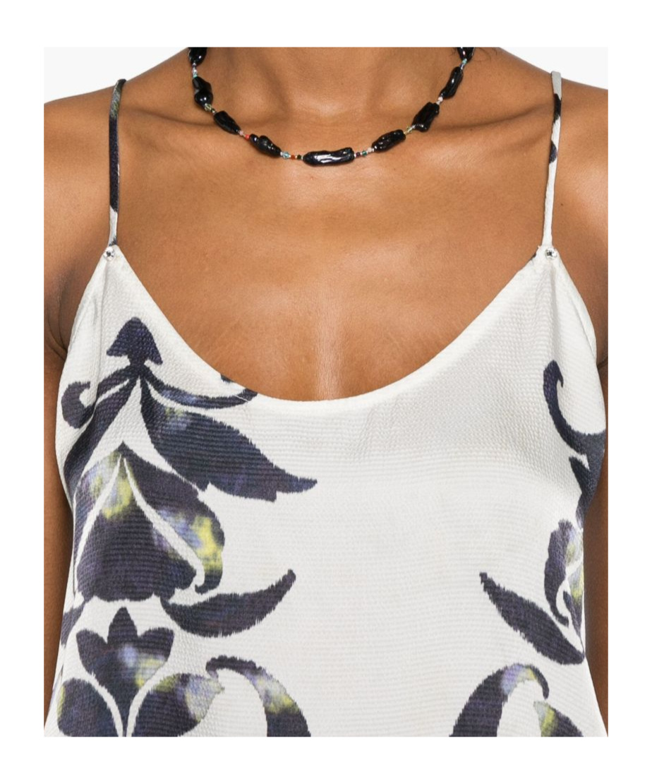 Shop Forte Forte Round Neck Suspenders In White