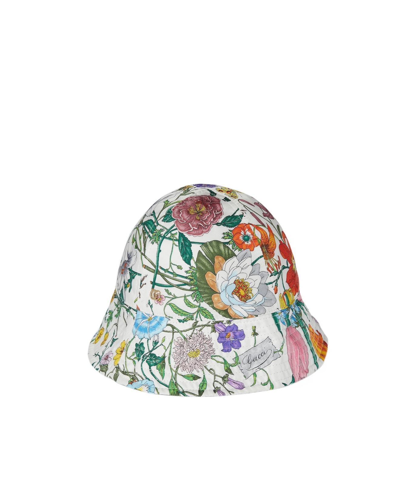 Gucci Reversible Printed Silk Bucket Hat In Multi