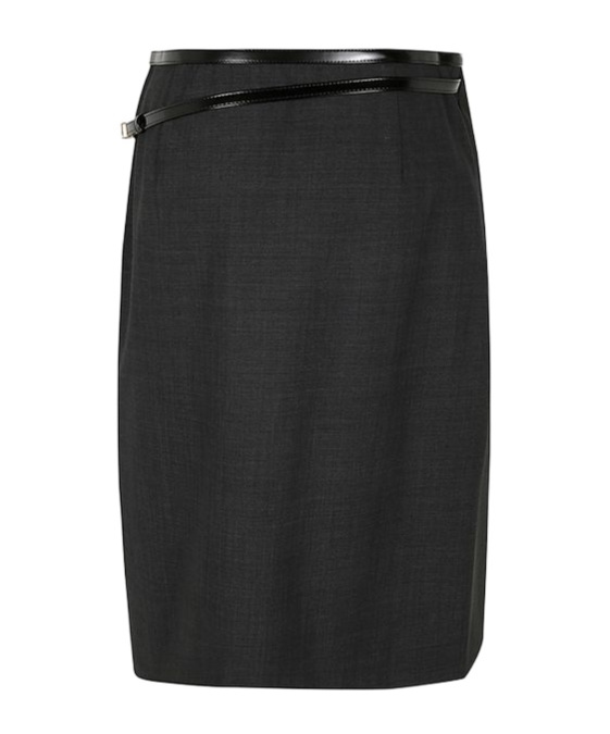 Philosophy Di Lorenzo Serafini Belted Asymmetric Mini Skirt In Black