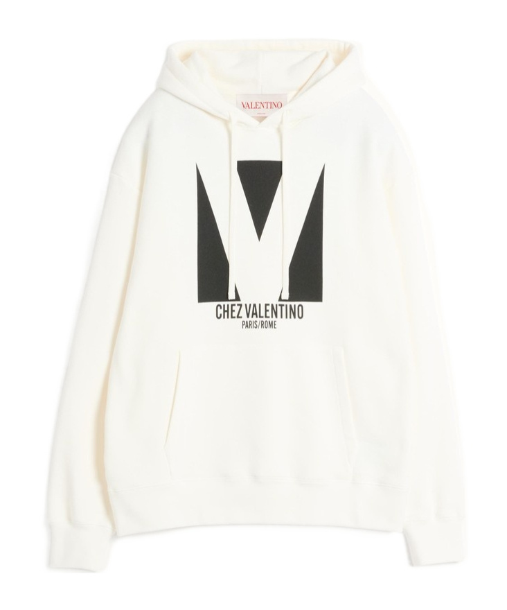 Valentino Garavani White Cotton Sweatshirt In White