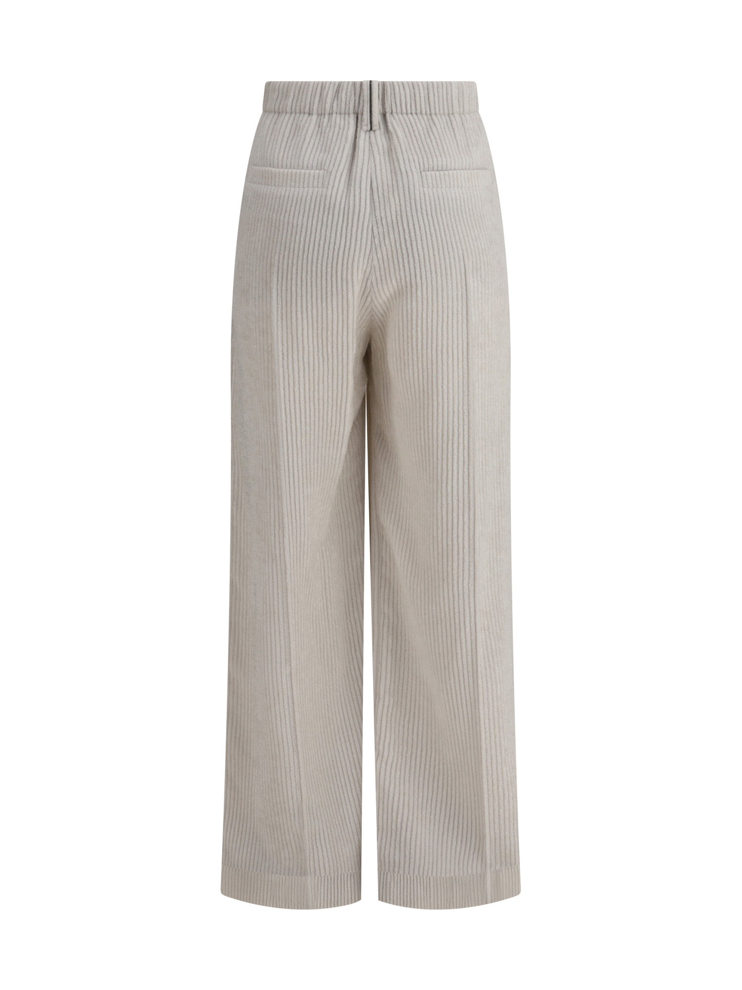 Brunello Cucinelli Tailored Corduroy Wide Leg Pants In Neutral
