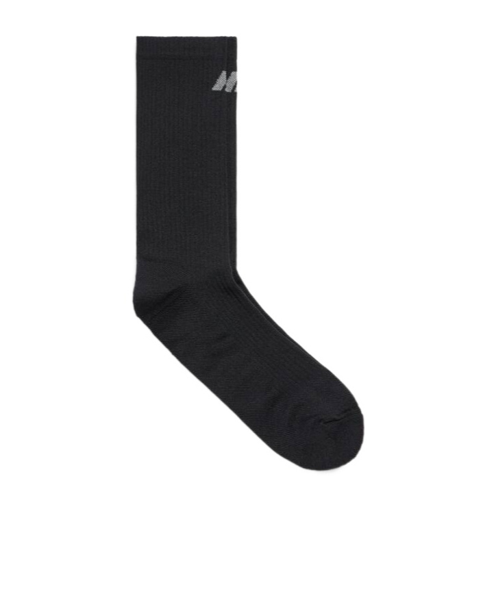 Balenciaga Logo High Sports Socks In Black