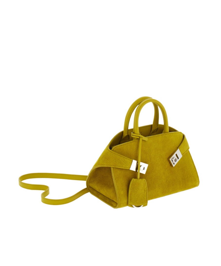 Ferragamo Hug Handbag (xs) In Yellow