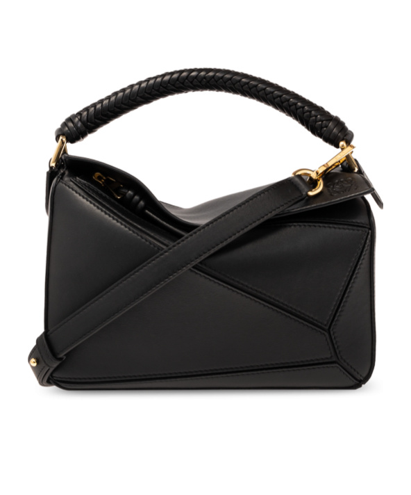 Loewe Small Puzzle Edge Bag In Black