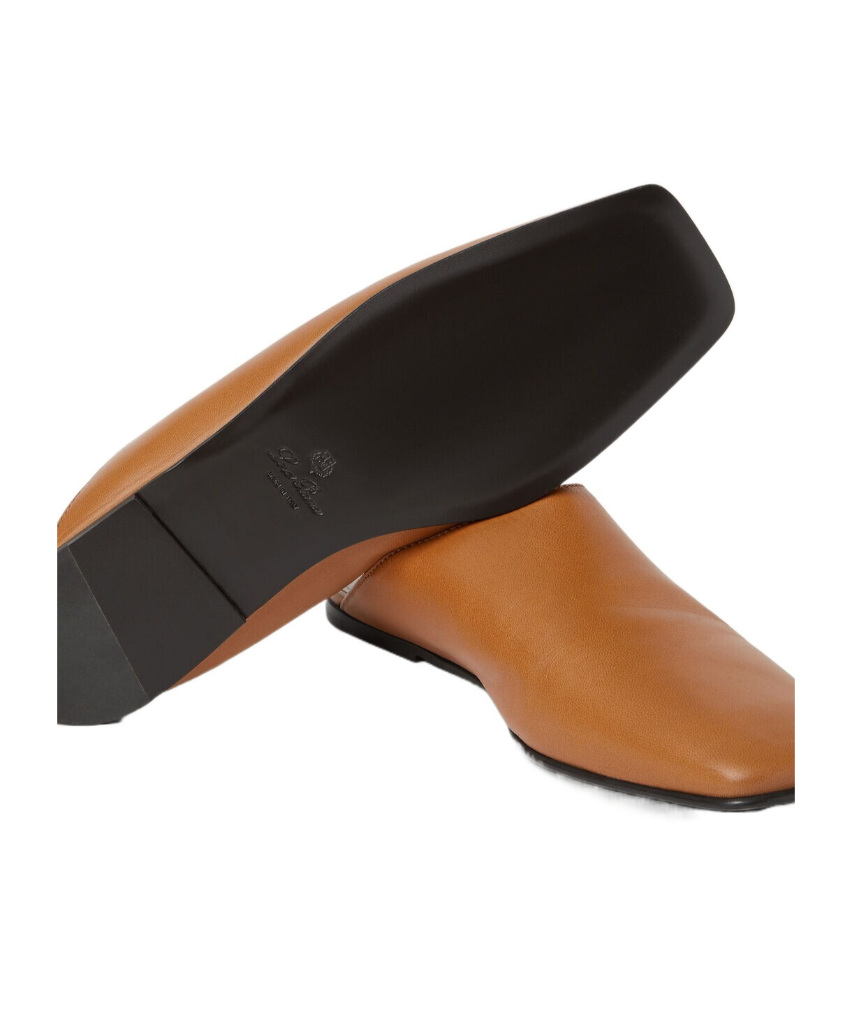 Loro Piana Alba Flat Mules In Brown