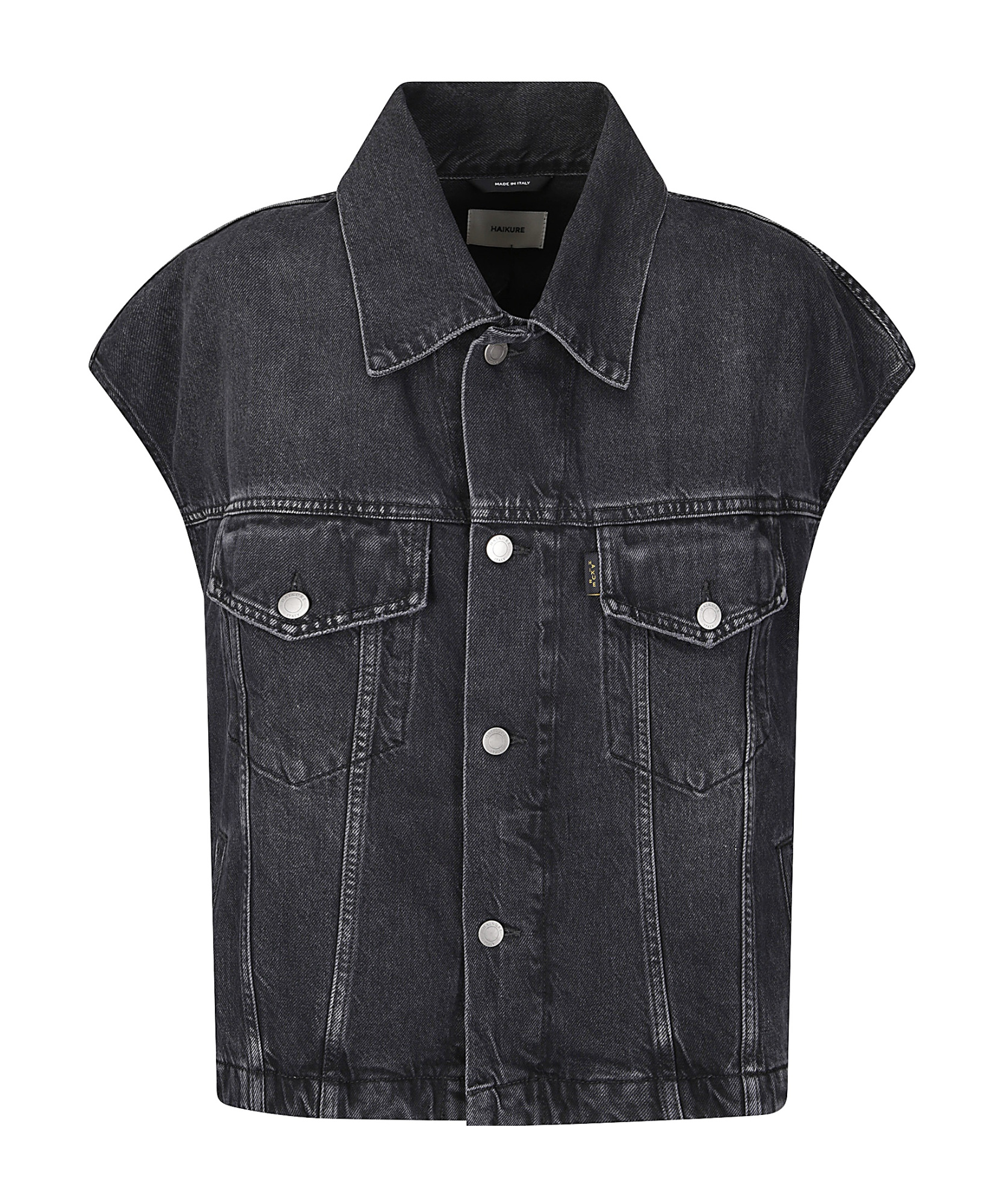 Haikure Black Gail Mid Denim Jacket In Black