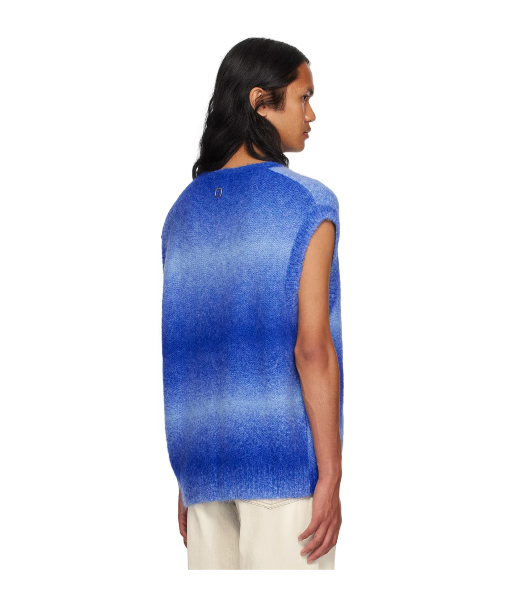 Shop Wooyoungmi Graded Striped Sweater In Blue