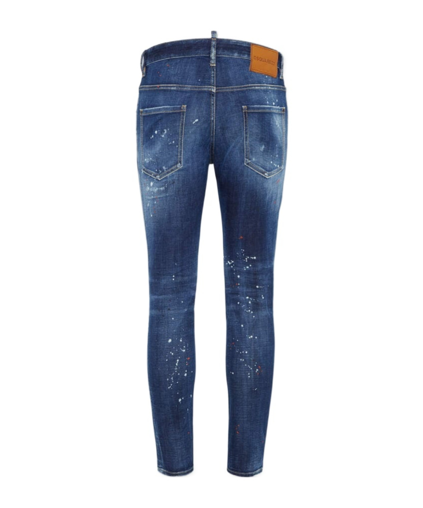 Dsquared2 Dsquared Men Slim Jeans With A Lived-in Effect In Blue