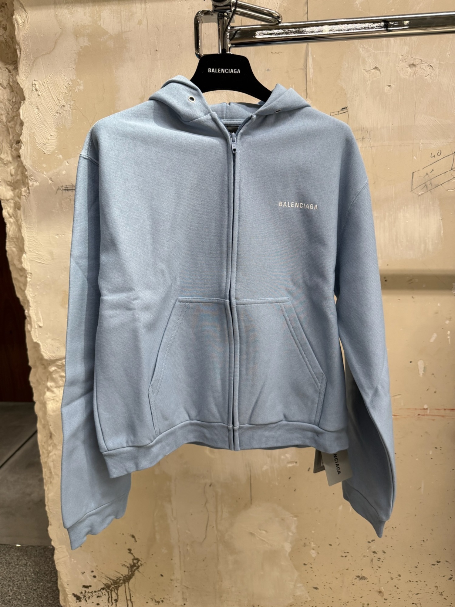 Balenciaga Zip-up Hoodie In Multi