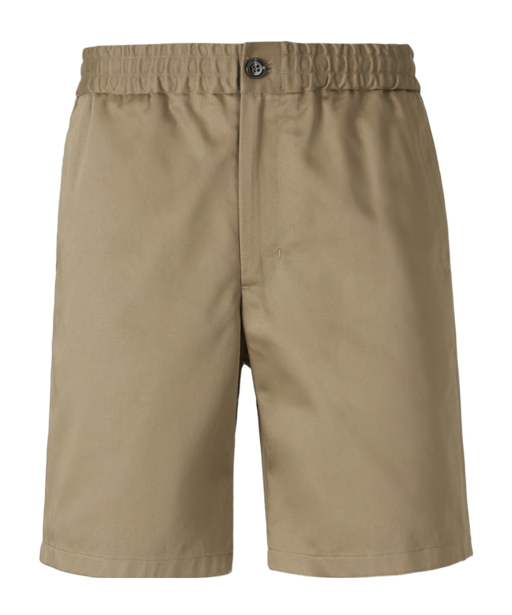 Ami Alexandre Mattiussi Elastic Waist Shorts In Nude