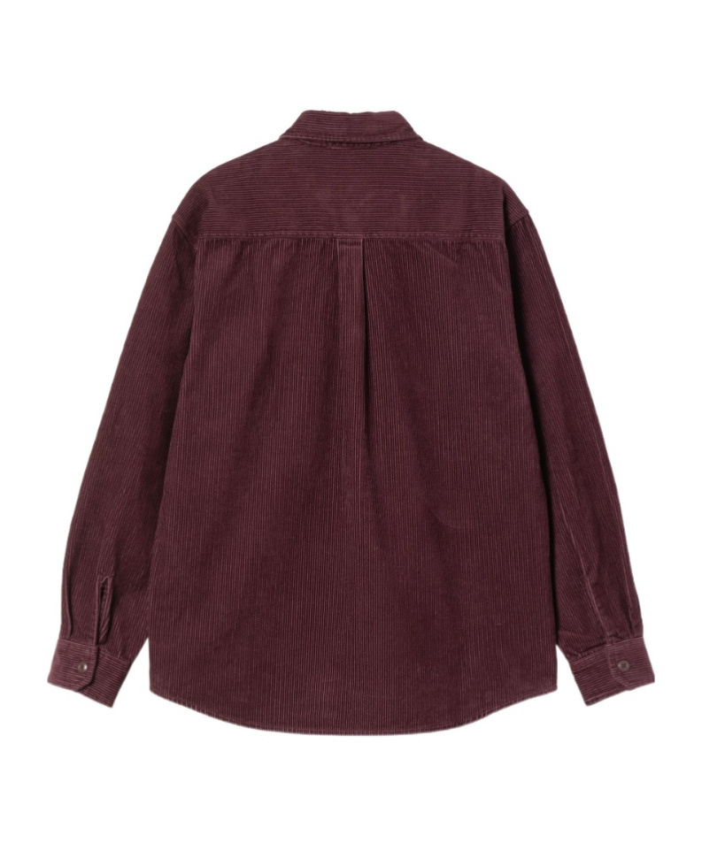 Carhartt Casual Shirt With Button Cuffs And Pocket In Burgundy