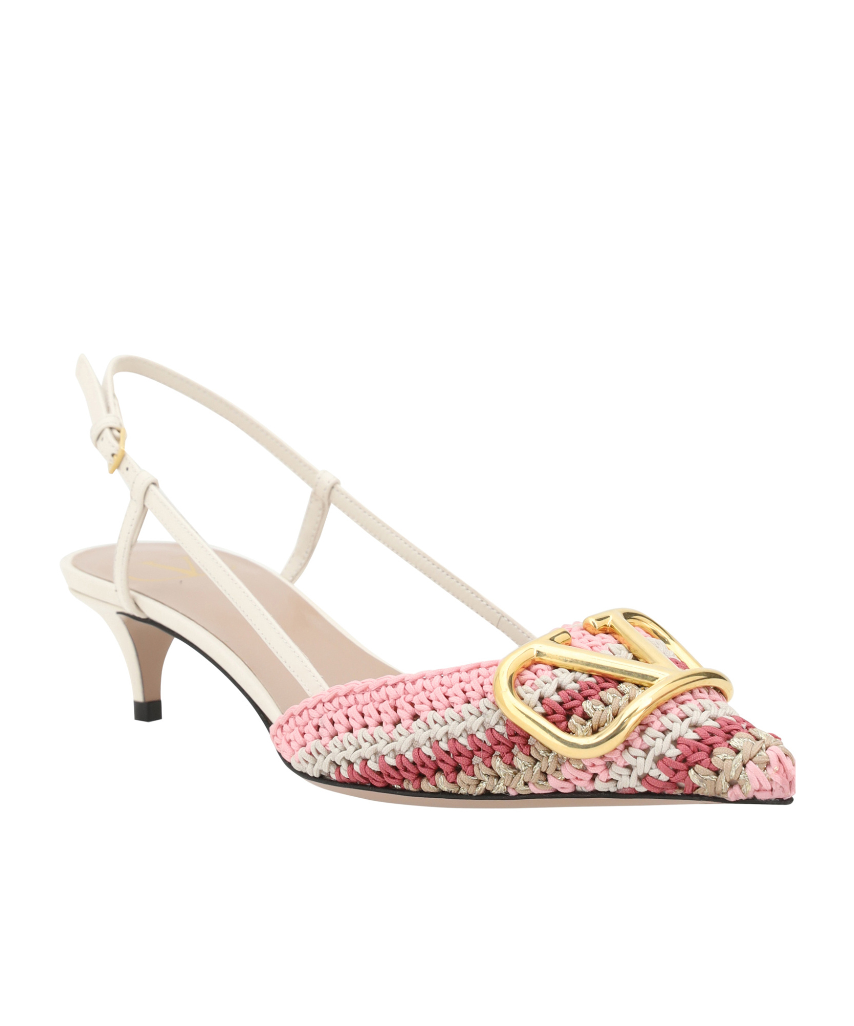 Valentino Slingback-pumps Vlogo Signature 40 In Nude