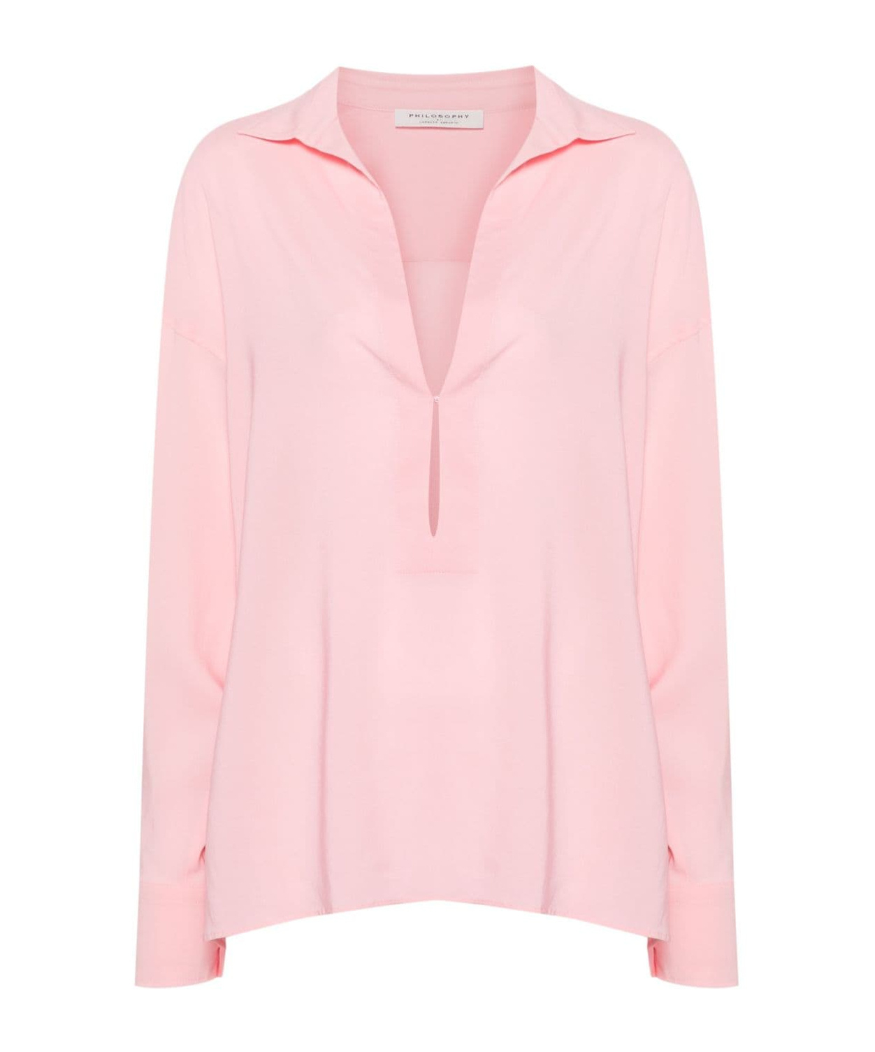 PHILOSOPHY DI LORENZO SERAFINI CREPE BLOUSE