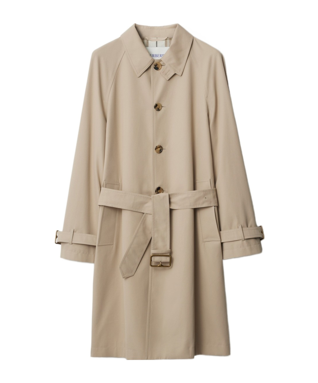 Burberry Gabardine-weave Trench Coat In Nude