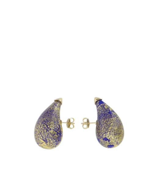 Bottega Veneta Pendant Glass Earrings In Gray