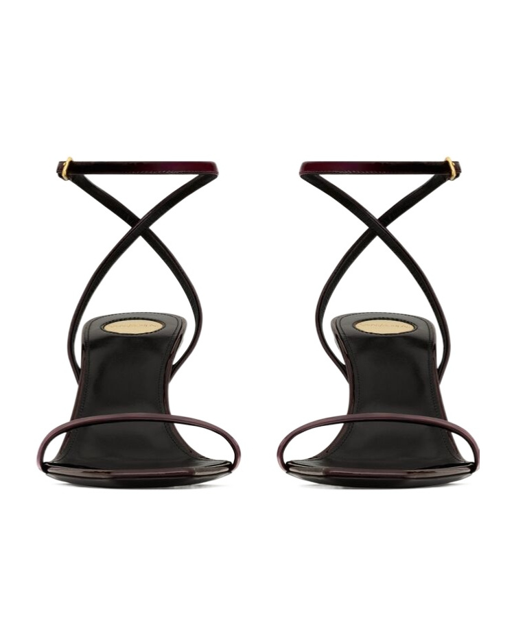 Saint Laurent 75mm Lee Sandals In Black