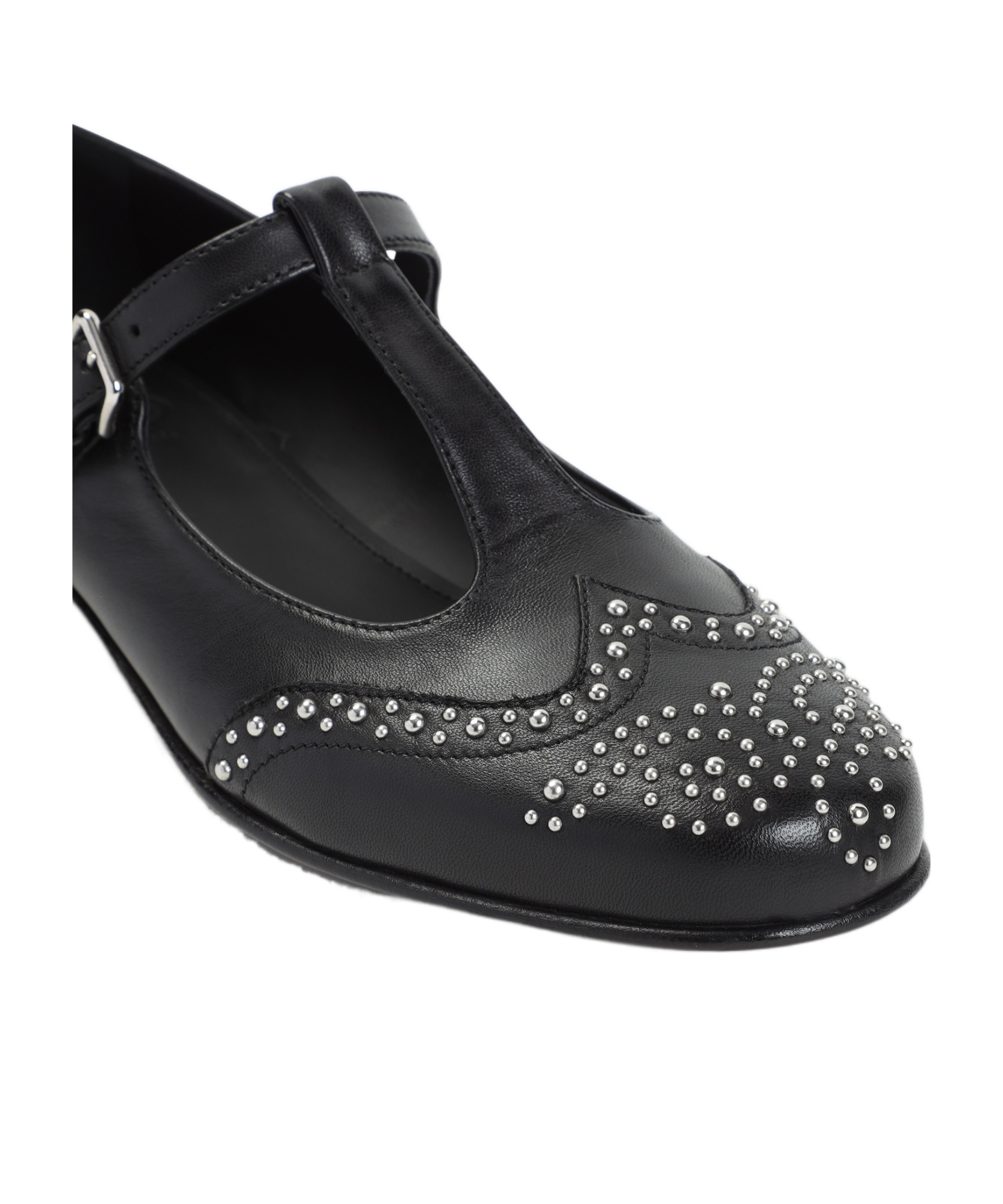 Church's Opal Studded Leather Mary Jane Brogues In Black