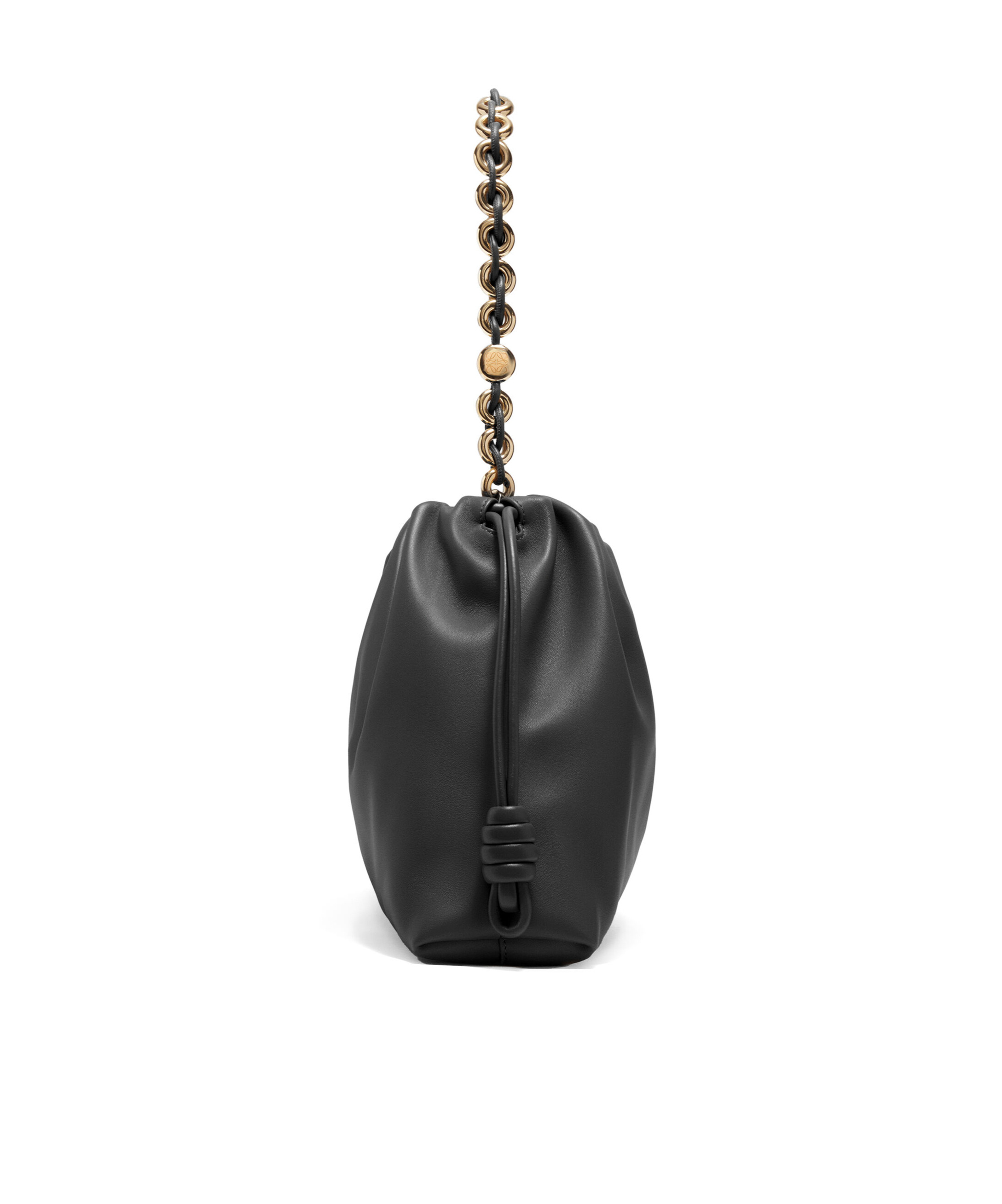 Loewe Flamenco Shoulder Bag In Smooth Leather In Black