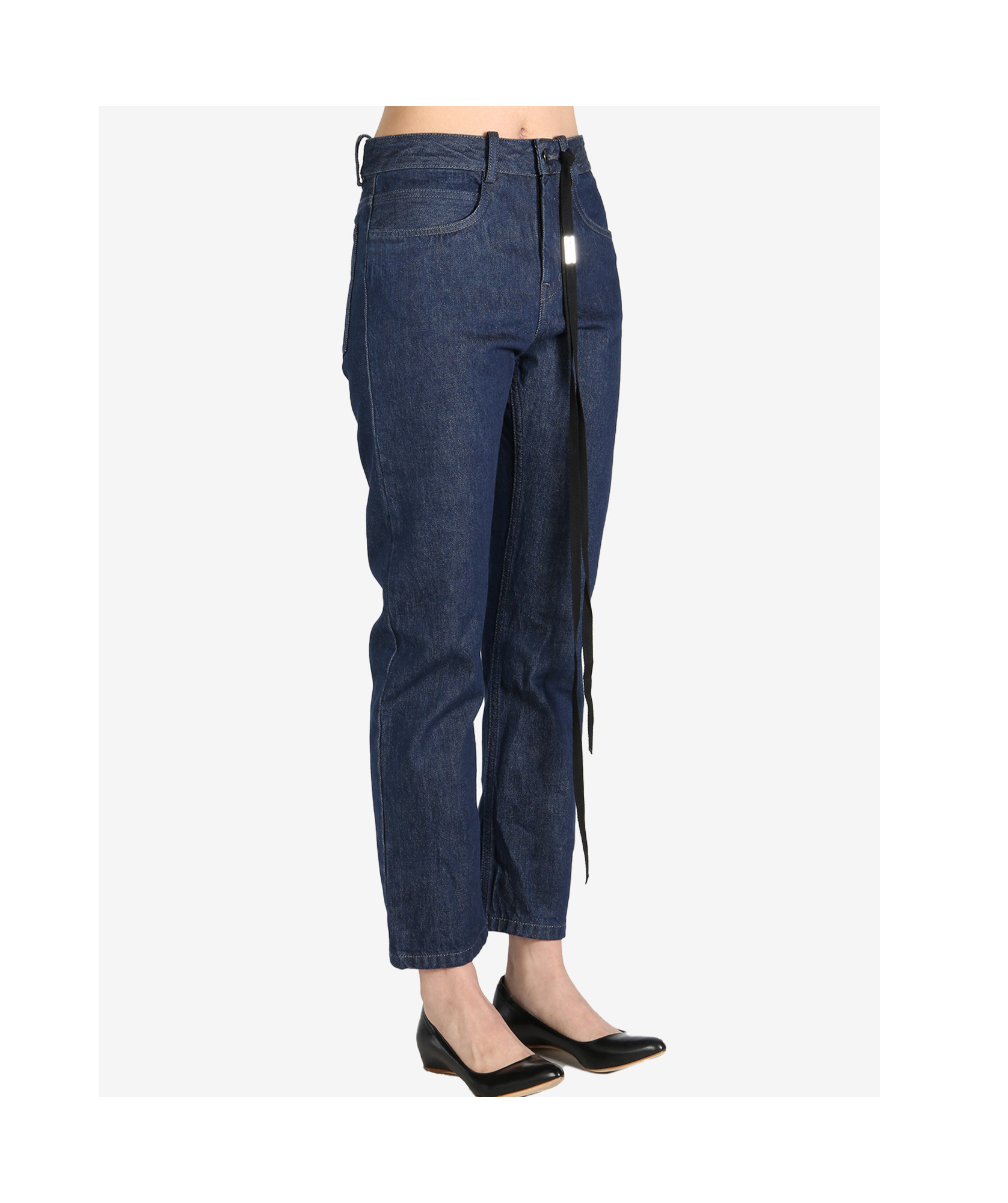 Ann Demeulemeester Belt-loop Jeans In Black