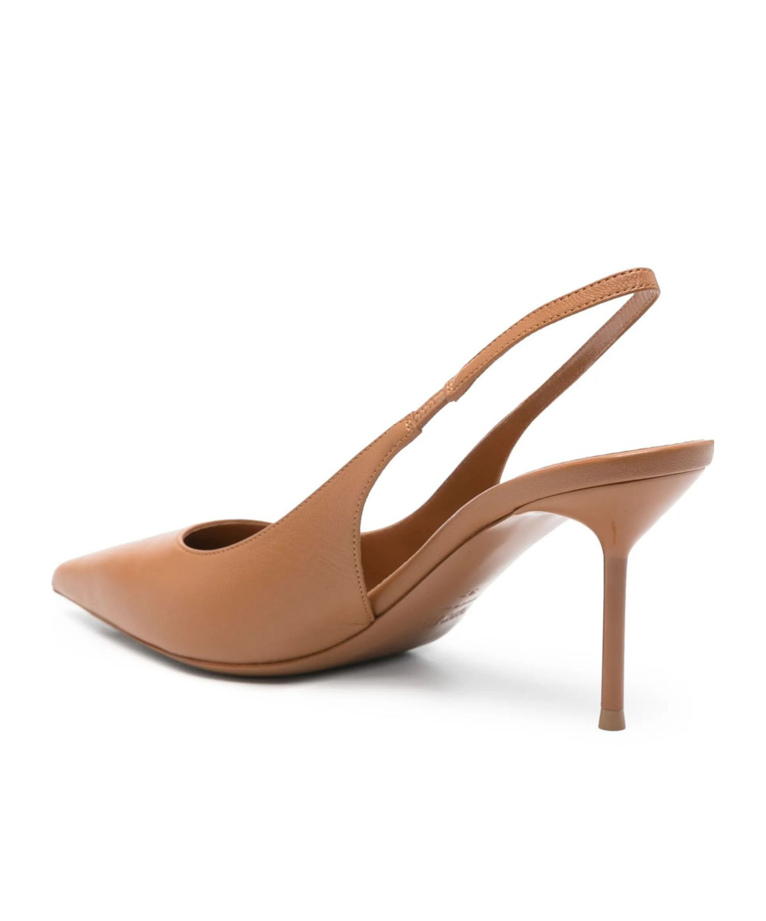 Paris Texas Lidia Slingback Heels In Tan In Blue